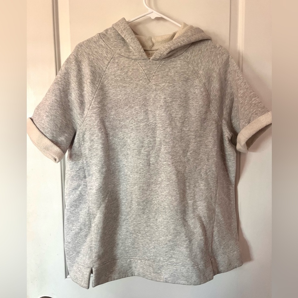 A New Day Soft Gray Short Sleeve Hoodie for all